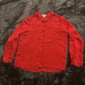 Cotton On Red Button Down Shirt